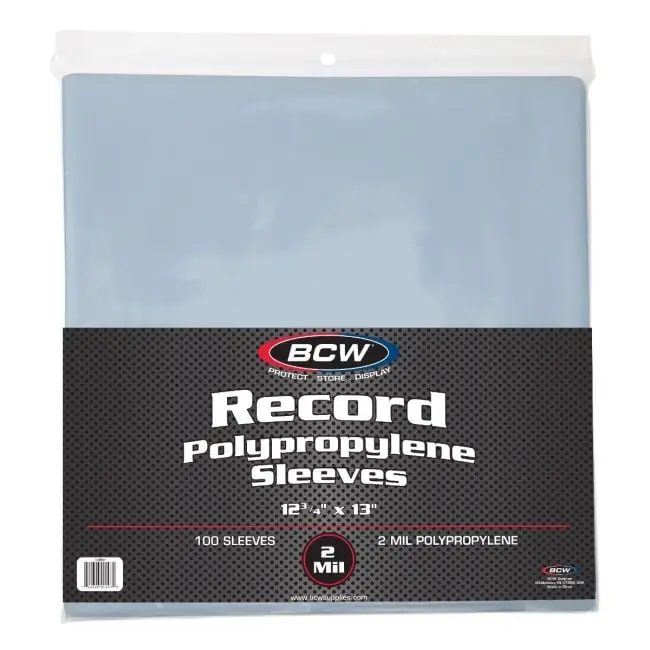 Bcw 2 Mil Polypropylene Outer Lp Sleeves (100 Count) [Accessory] 1