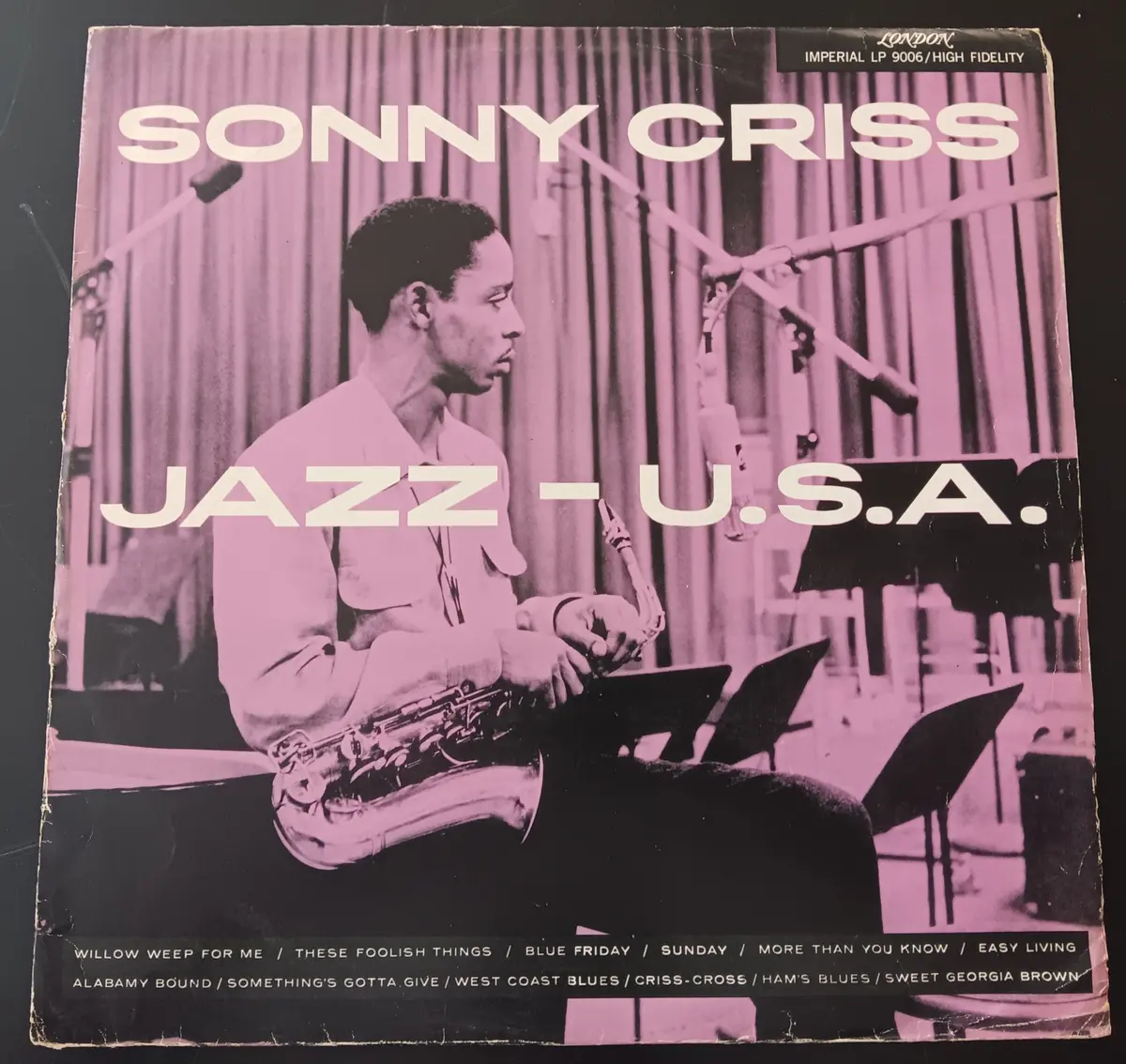 [Used Lp] Criss, Sonny / Jazz - U.S.A. 1