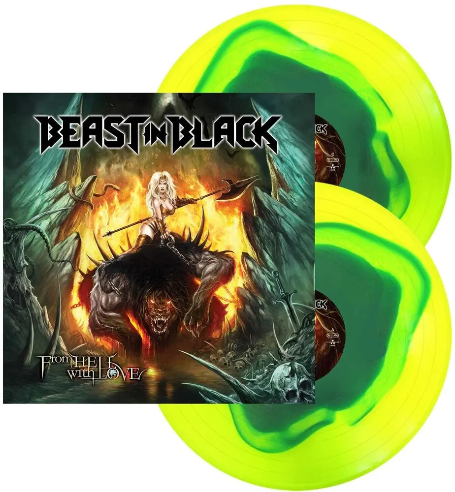 Beast In Black/From Hell With Love (Blue In Yellow Swirl Vinyl) [Lp] 1