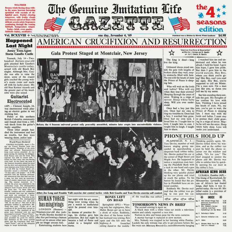 Valli, Frankie & The Four Seasons/The Genuine Imitation Life Gazette [Lp] 1
