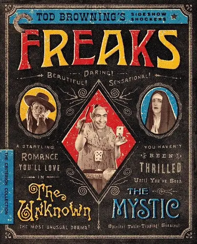 Freaks / The Unknown / The Mystic: Tod Browning’S Sideshow Shockers [Bluray] 1