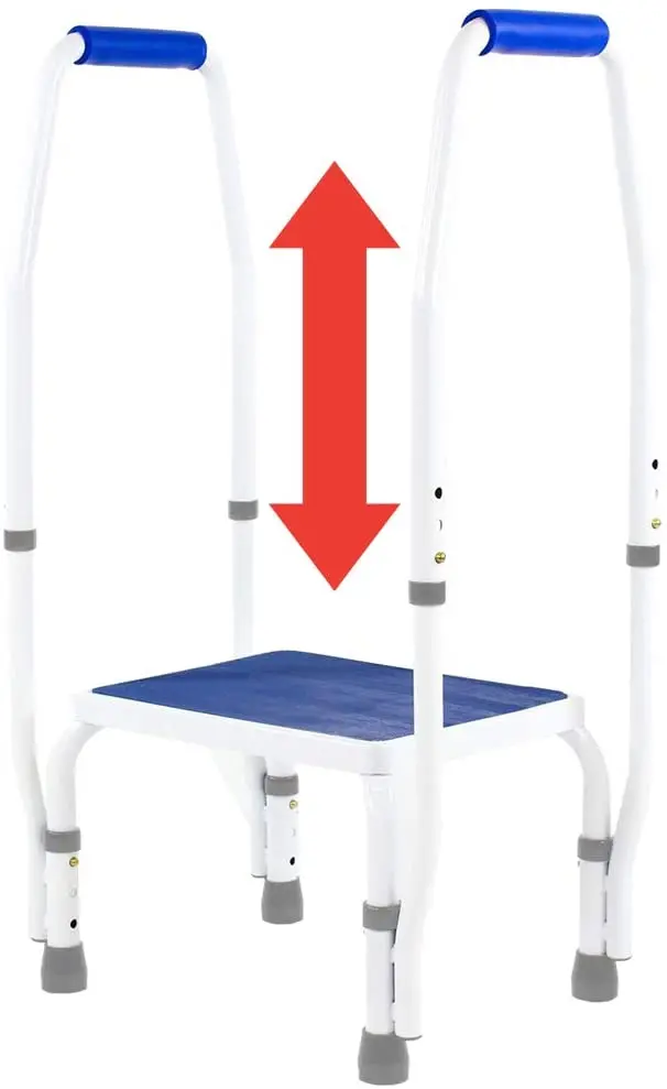 Adjustastep Doublesafe Deluxe Step Stool With Dual Handrail - Weight Capcity 300Lb And 750Lb 1
