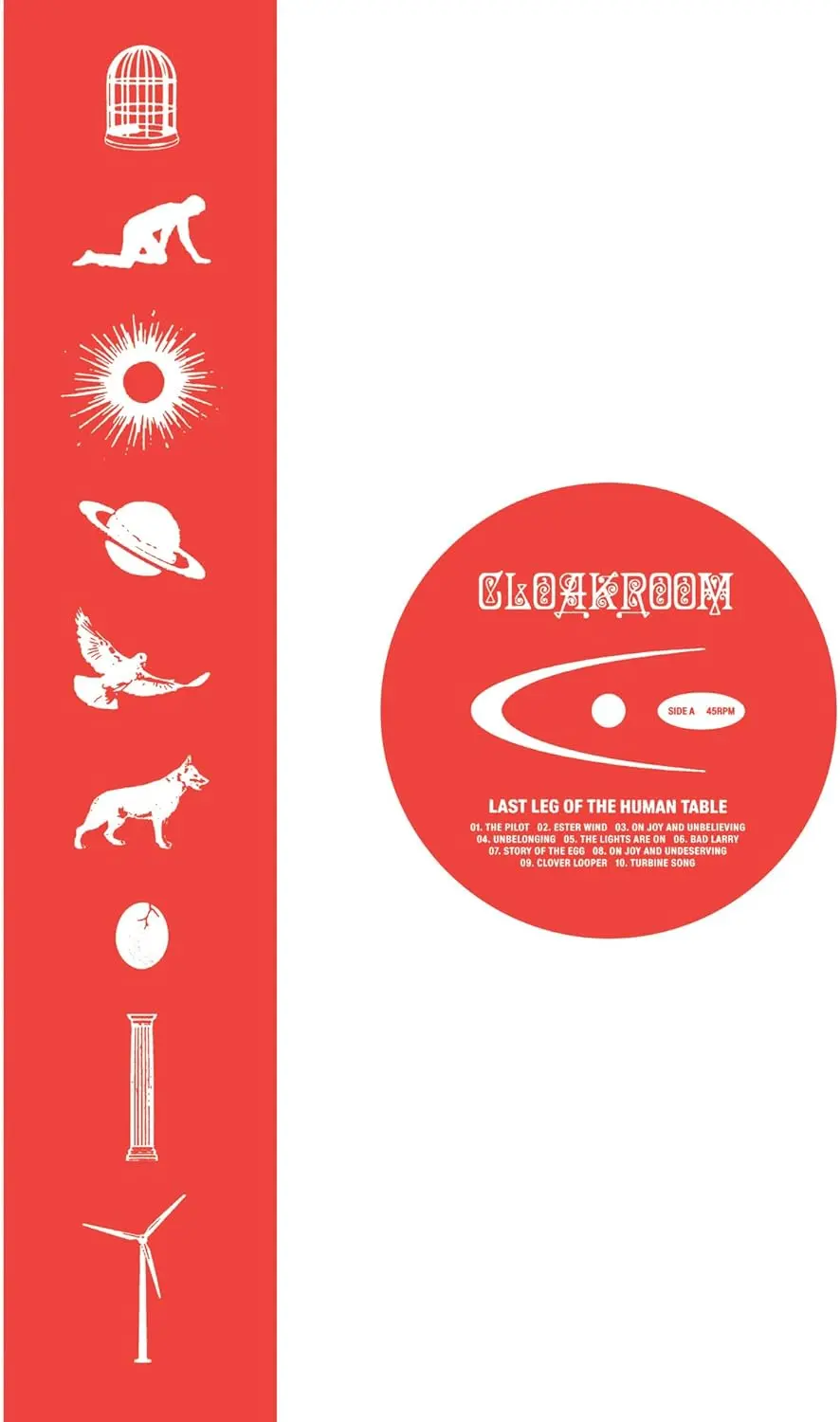 Cloakroom/Last Leg Of The Human Table (Clear With Silver Glitter) [Lp] 1