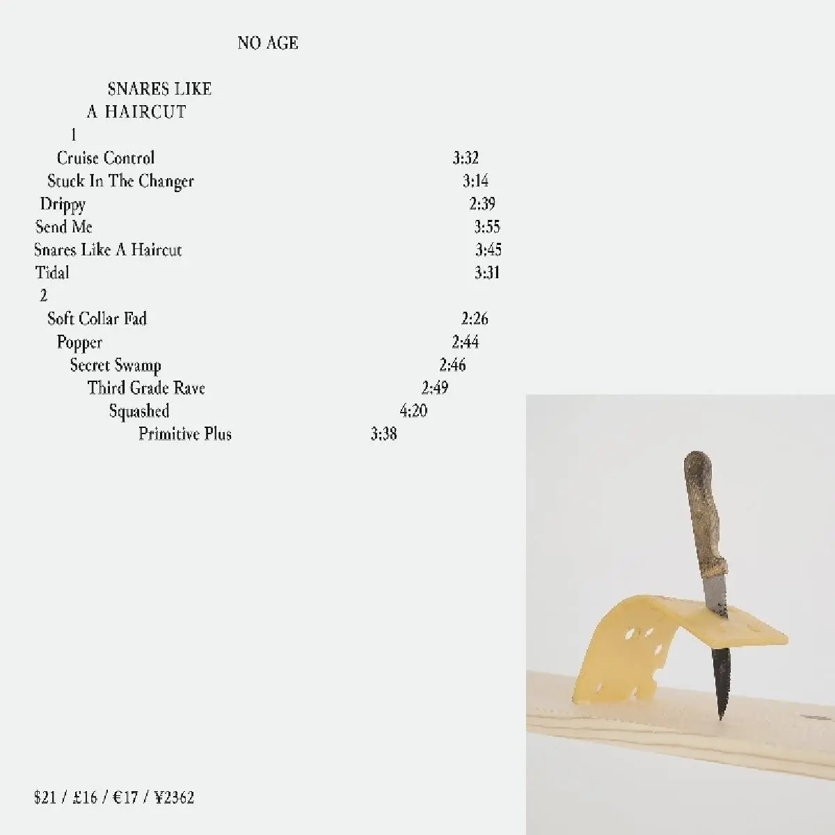 No Age/Snares Like A Haircut [Lp] 1
