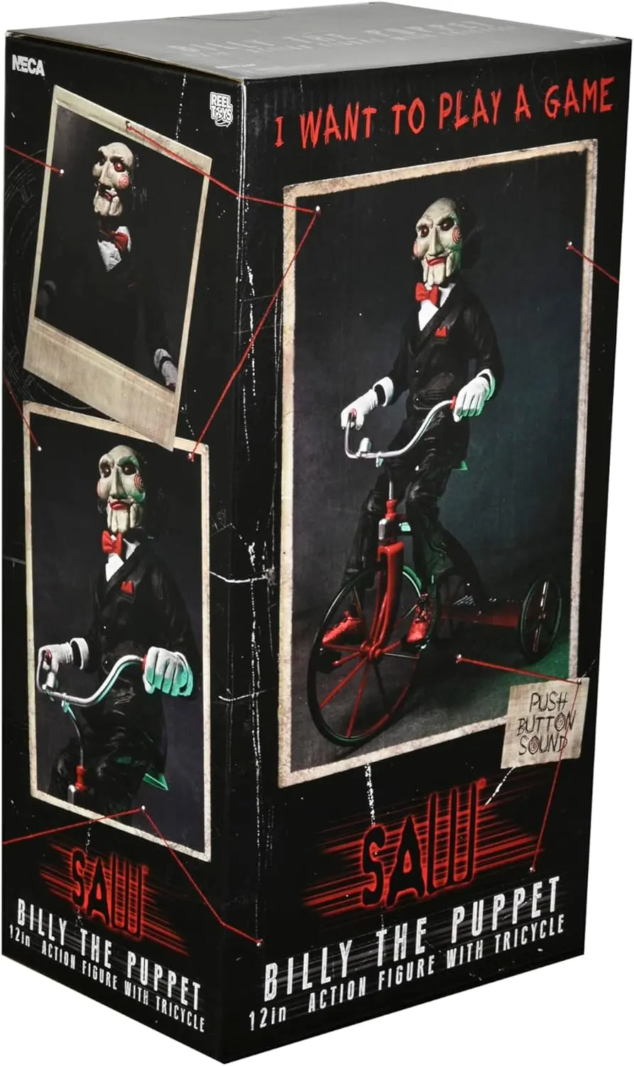 Neca/Saw: Billy The Pupper 12" Action Figure With Tricycle 1