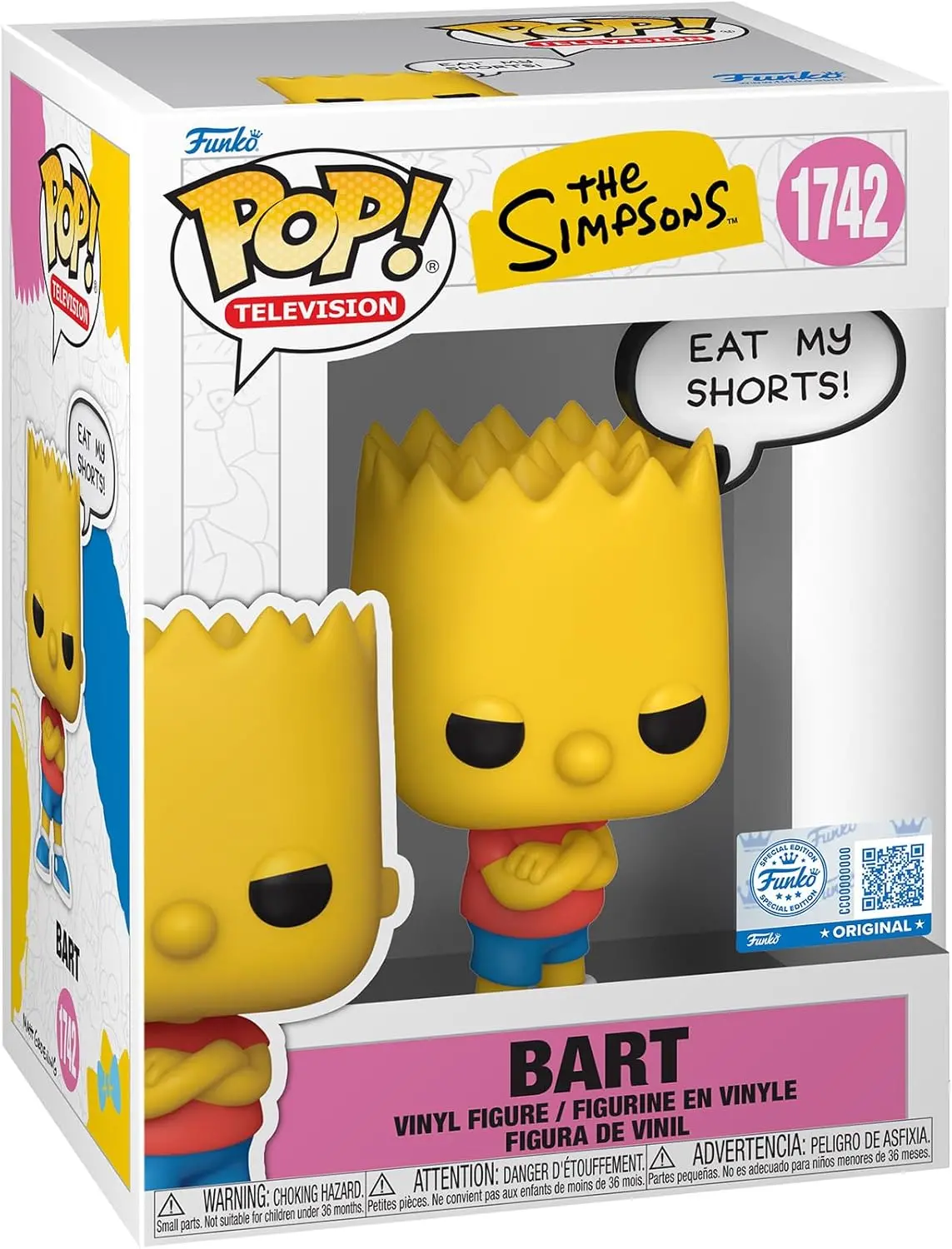 Pop! Vinyl/The Simpsons - Bart (Eat My Shorts!) [Toy] 1