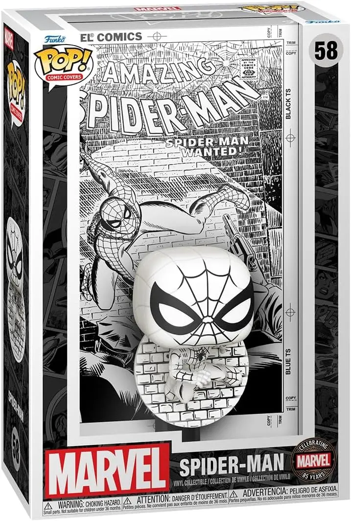 Pop! Comic Covers/Spider-Man 85Th Anniversary (Black & White) [Toy] 1