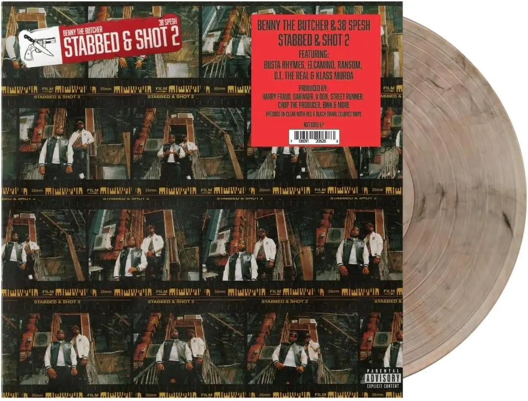 38 Spesh & Benny/Stabbed & Shot 2 (Red & Black Swirl Vinyl) [Lp] 1