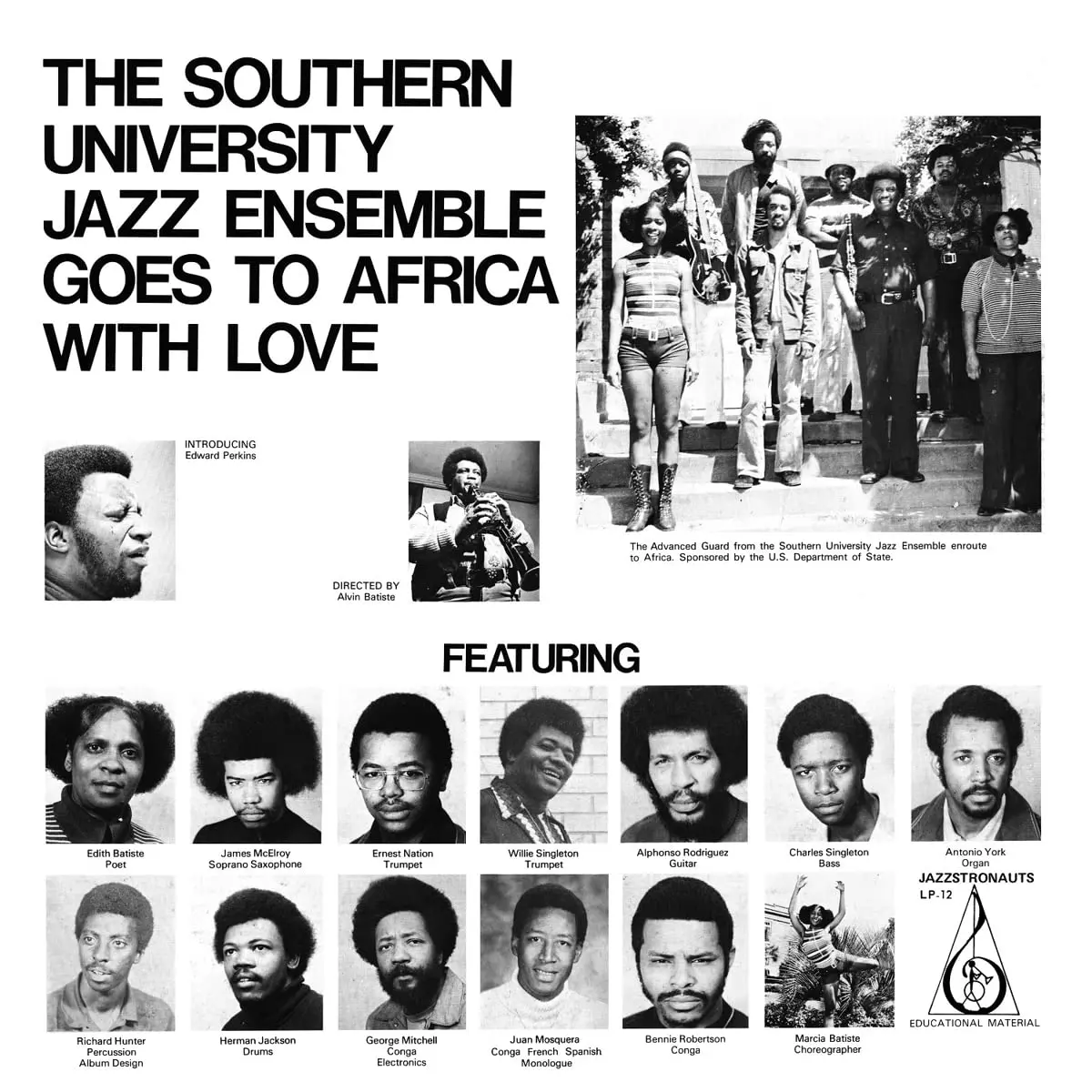 Southern University Jazz Ensemble/Goes To Africa With Love [Lp] 1