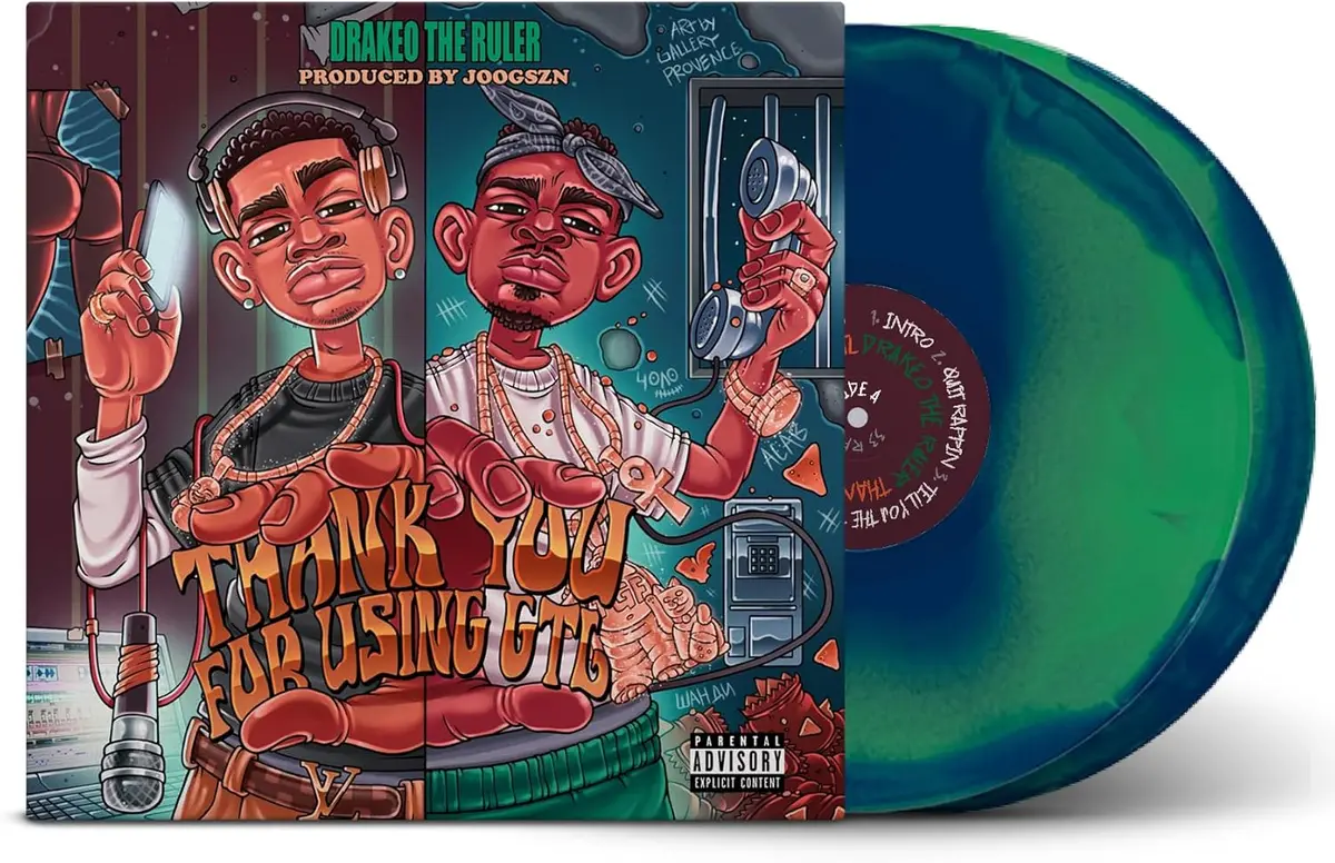 Drakeo The Ruler/Thank You For Using Gtl (Green & Blue Vinyl) [Lp] 1