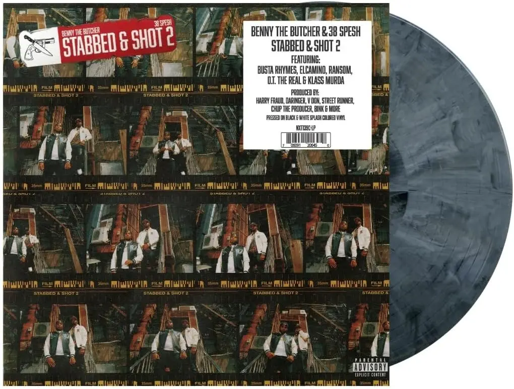 38 Spesh & Benny/Stabbed & Shot 2 (Black & White Splash Vinyl) [Lp] 1
