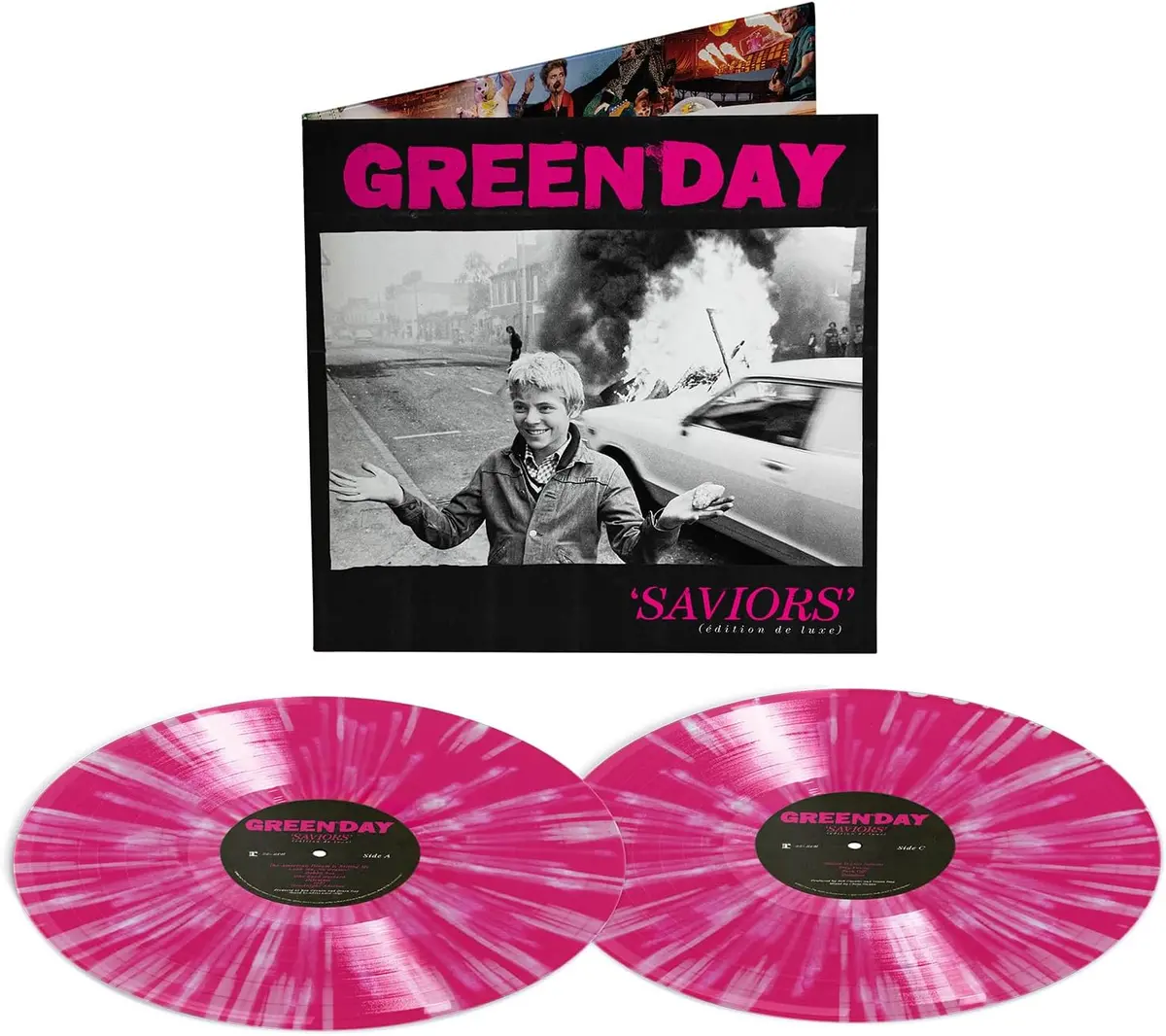 Green Day/Saviors (Deluxe Pink/White Splatter Vinyl) [Lp] 1