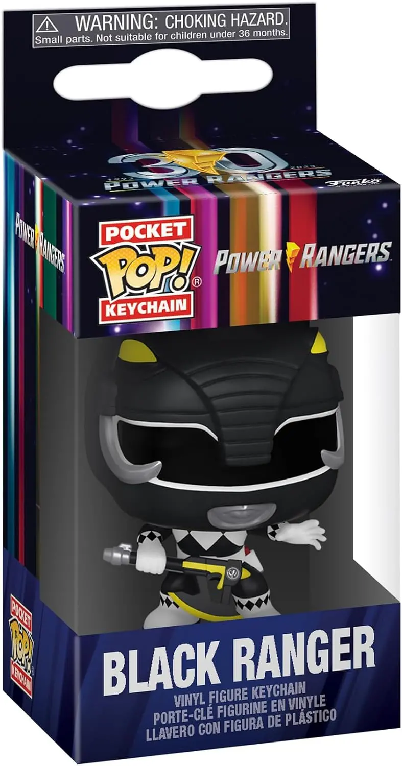 Pop! Keychain/Power Rangers 30Th Black Ranger [Toy] 1