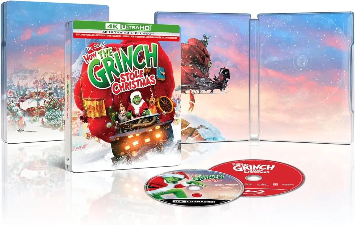 Dr. Seuss' How The Grinch Stole Christmas (2000)  (4K-Uhd Steelbook) [Bluray] 1