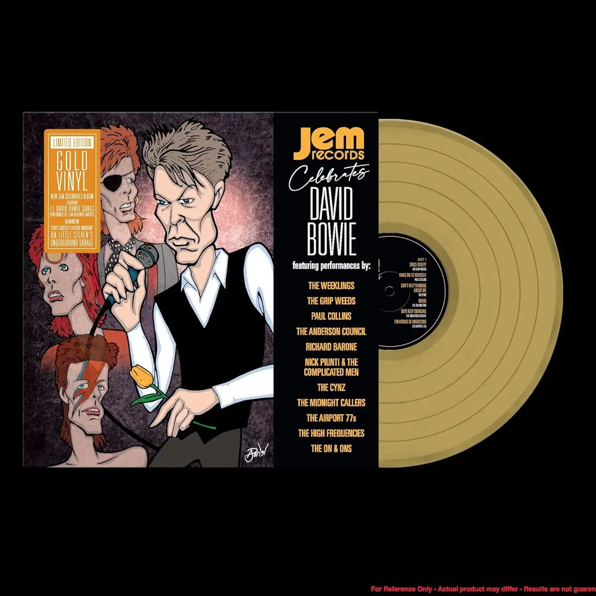 Various Artists/Jem Records Celebrates David Bowie (Gold Vinyl) [Lp] 1
