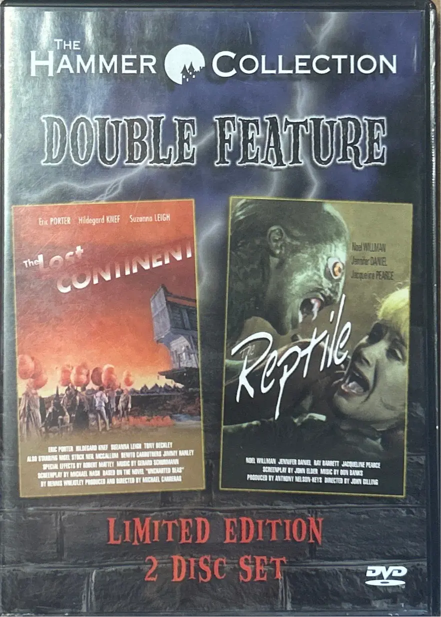 [Used Dvd] The Lost Continent/Reptile Hammer Collection 2 Disc Set 1
