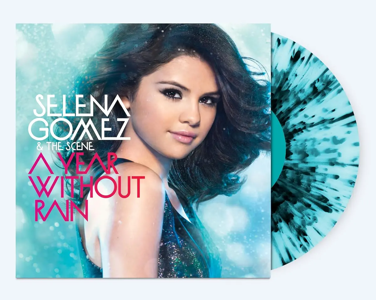 Gomez, Selena/A Year Without Rain (Transparent Ice Blue/Black Splatter Vinyl) [Lp] 1