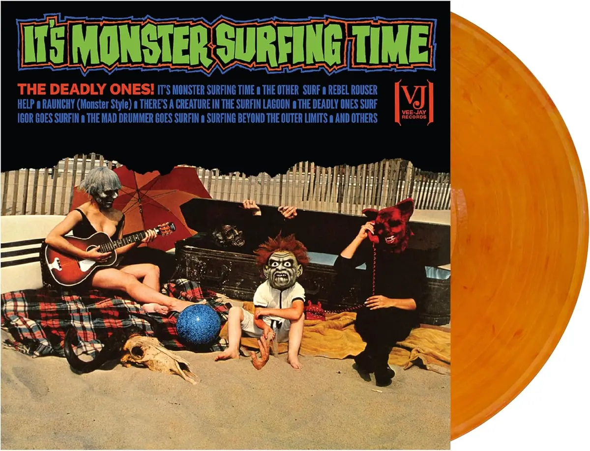 The Deadly Ones/It's Monster Surfing Time (Bloody Pumpkin Vinyl) [Lp] 1