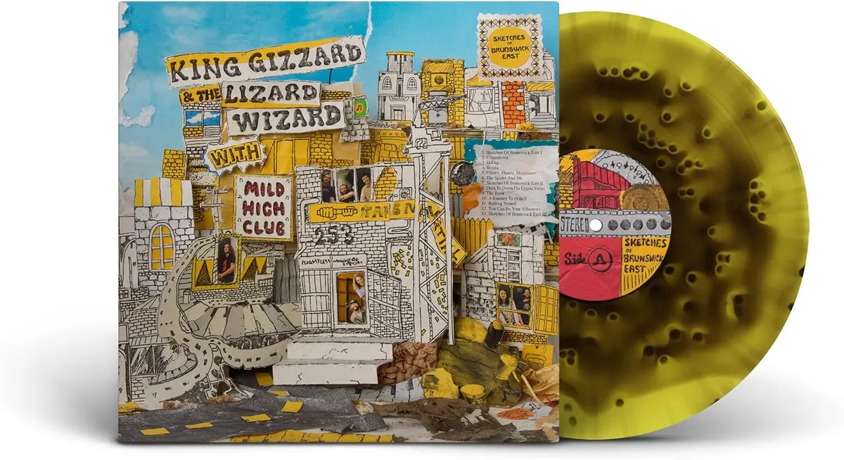 King Gizzard & The Lizard Wizard/Sketches Of Brunswick East (Cloudy Yellow With Black Ice Vinyl) [Lp] 1