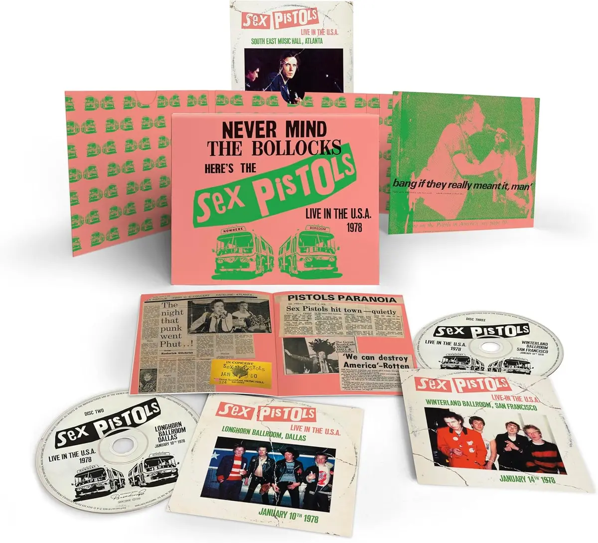 Sex Pistols, The/Live In The Usa (3Cd) [Cd] 1