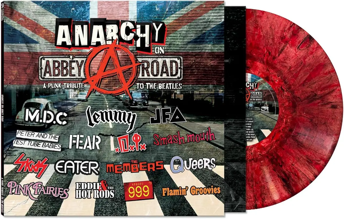 Various Artists/Anarchy On Abbey Road: A Punk Tribute To The Beatles (Red Marbled Vinyl) [Lp] 1