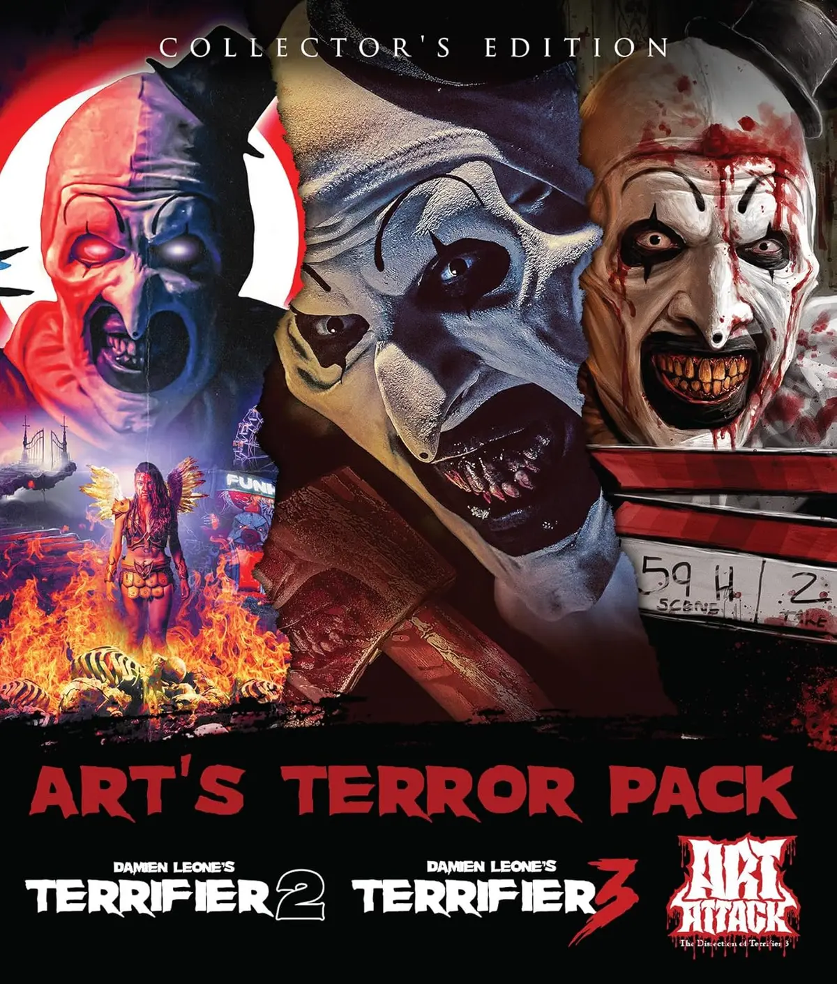 Art's Terror Pack: Terrifier 2 / Terrifier 3 / Art Attack: The Dissection Of Ter [Bluray] 1