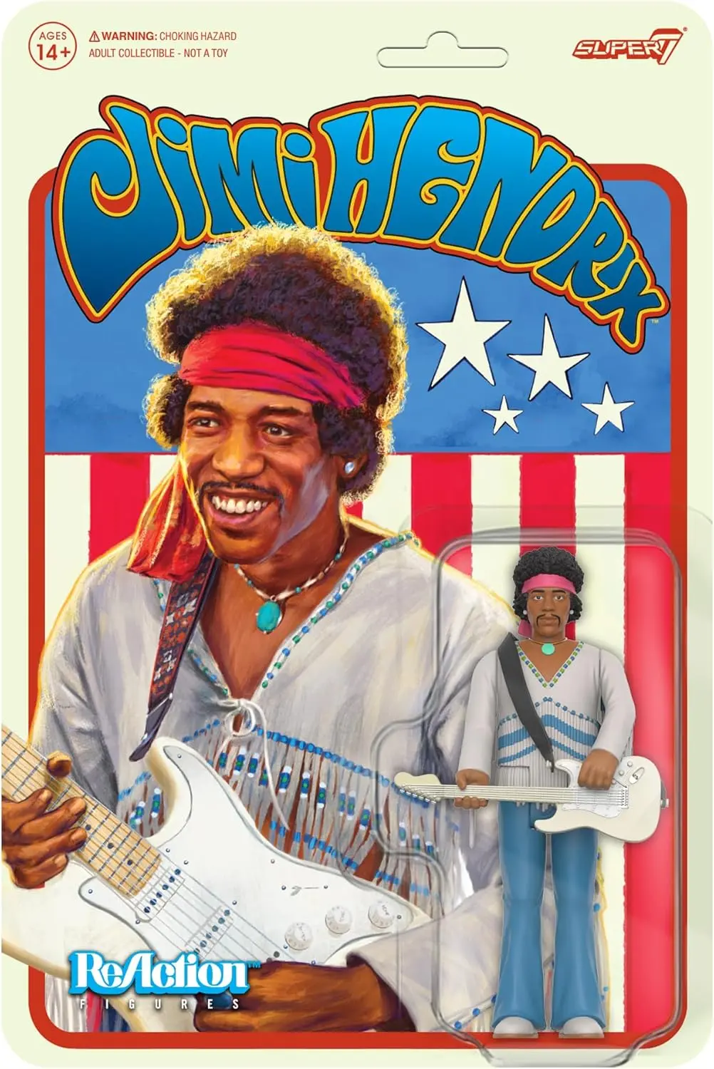 Jimi Hendrix At Woodstock Reaction Figure [Toy] 1