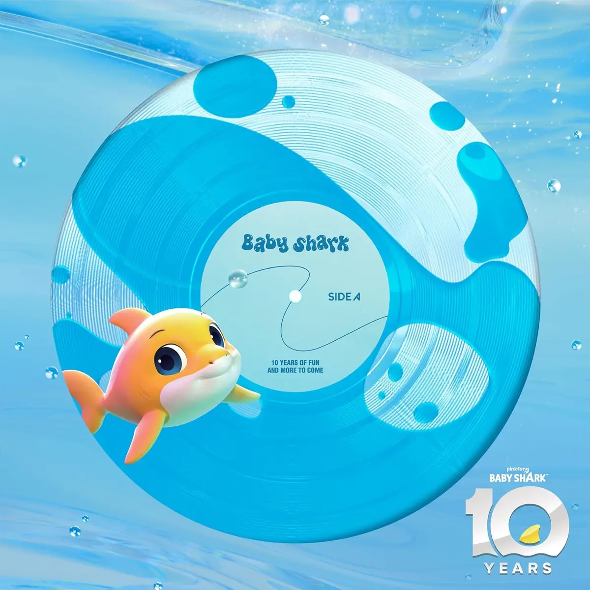 Pinkfong/Baby Shark: 10 Years Limited Edition (Liquid Filled/Numbered Vinyl) [Lp] 1