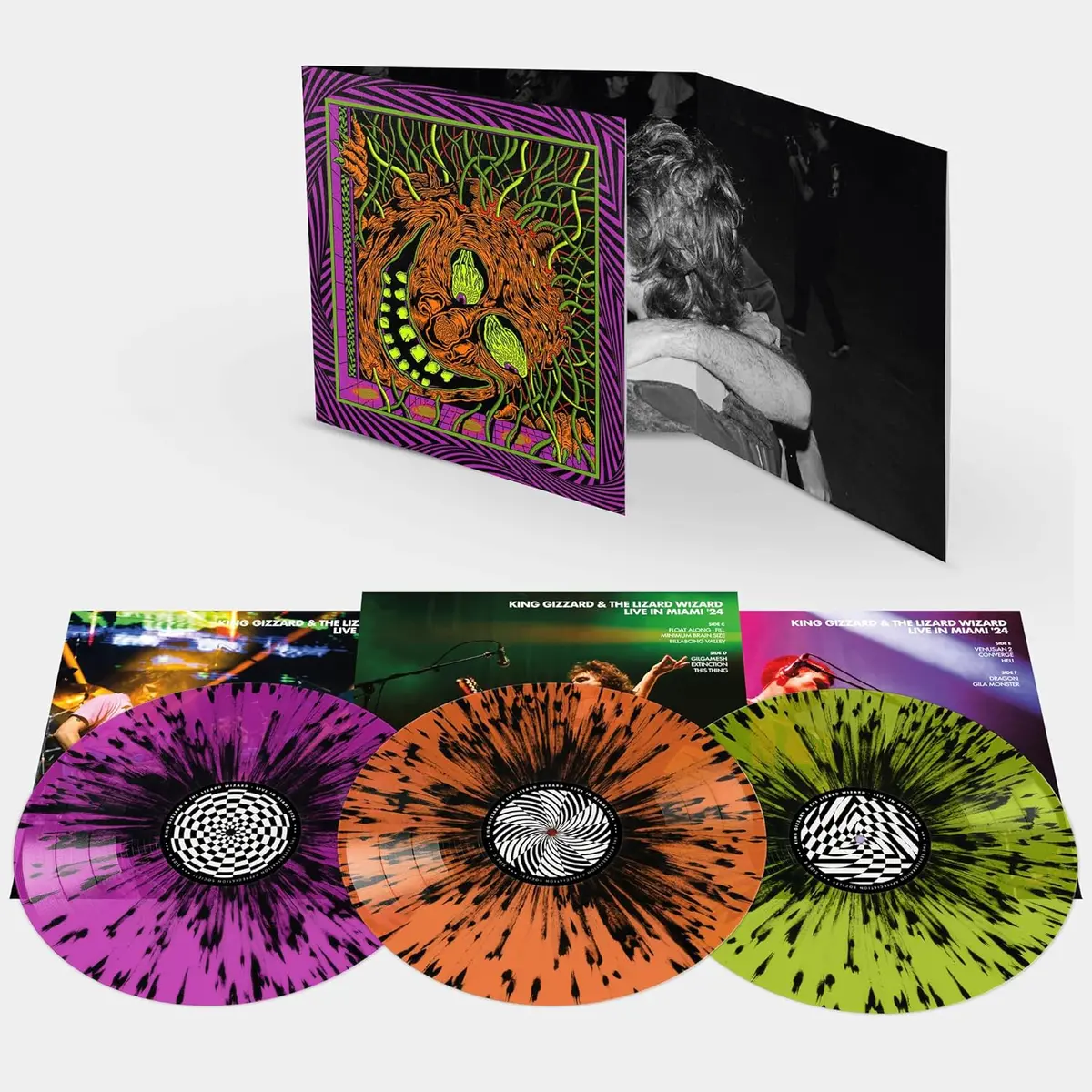 King Gizzard And The Lizard Wizard/Live In Miami '24 (Triple Gatefold - Splatter Vinyl) [Lp] 1