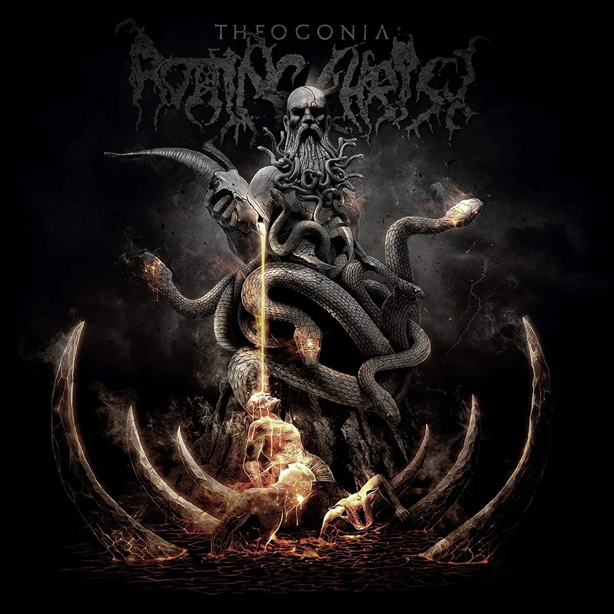 Rotting Chist/Theogonia (Neon Orange Vinyl) [Lp] 1