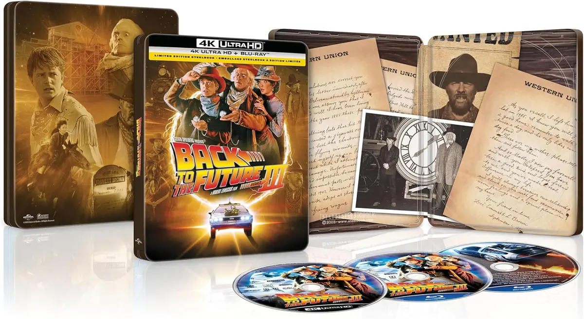 Back To The Future Part Iii 40Th Anniversary - Steelbook (4K-Uhd) [Bluray] 1