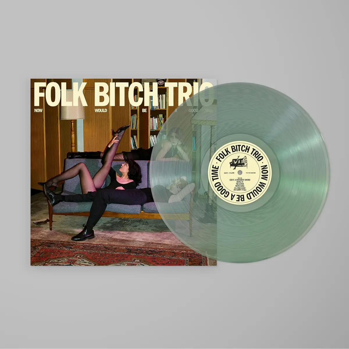 Folk Bitch Trio/Now Would Be A Good Time (Coke Bottle Clear Vinyl) [Lp] 1