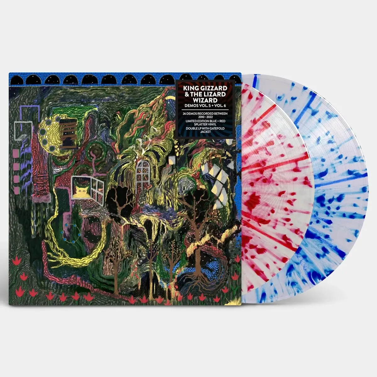King Gizzard & The Lizard Wizard/Demos Vol. 5 + Vol. 6 (Red & Blue Splatter Vinyl) [Lp] 1