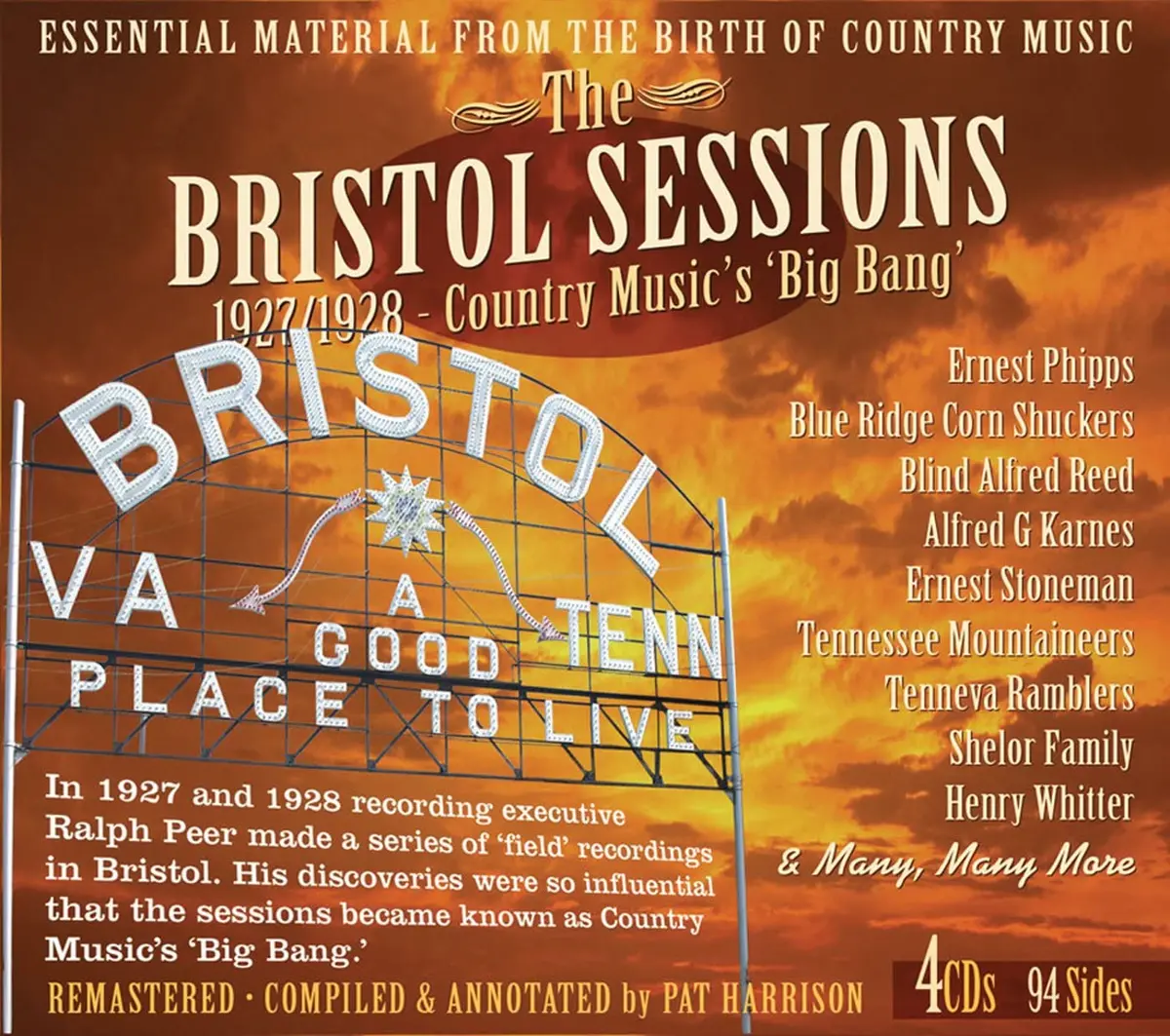 Bristol's Sessions 1927-28/Country Music's Big Bang (4Cd Set) [Cd] 1