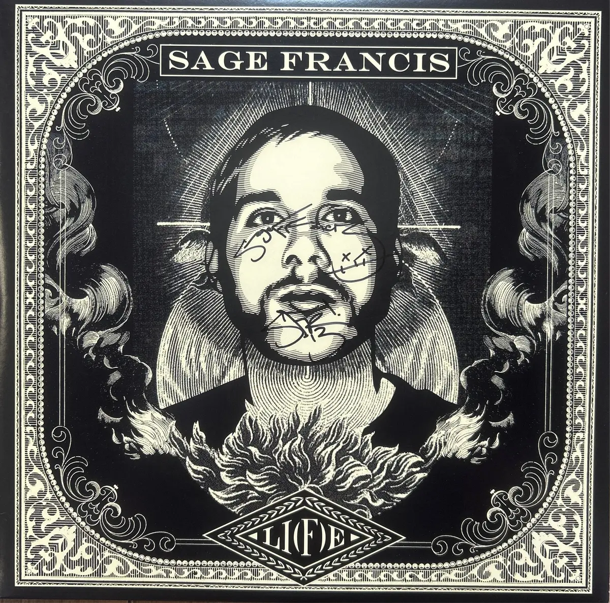 [Used Lp] Sage Francis / Li(F)E - Autographed! 1