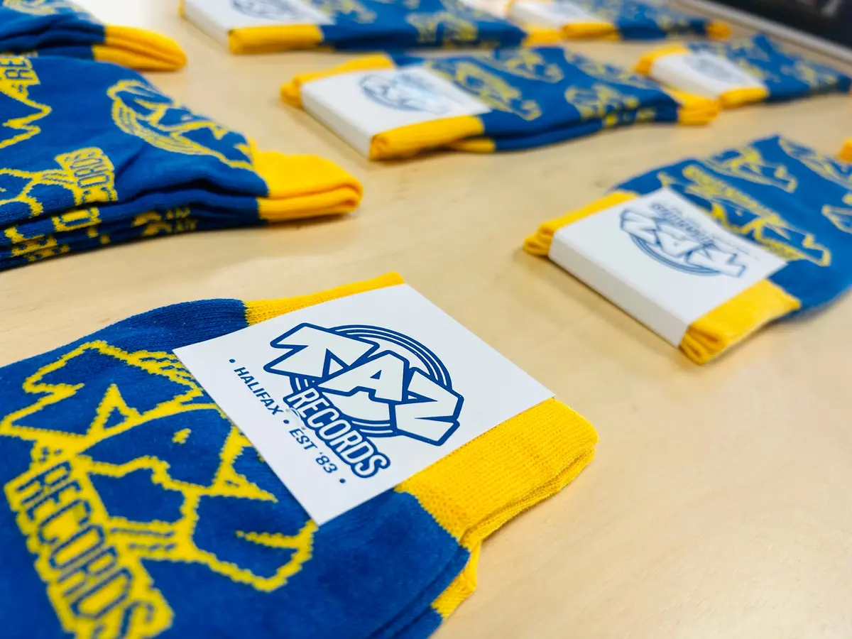 Taz Records Custom Crew Socks (Pair) [Merchandise] 1