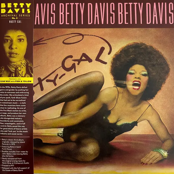 Davis, Betty/Nasty Gal (Clear With Pink & Yellow Splatter) [Lp] 1