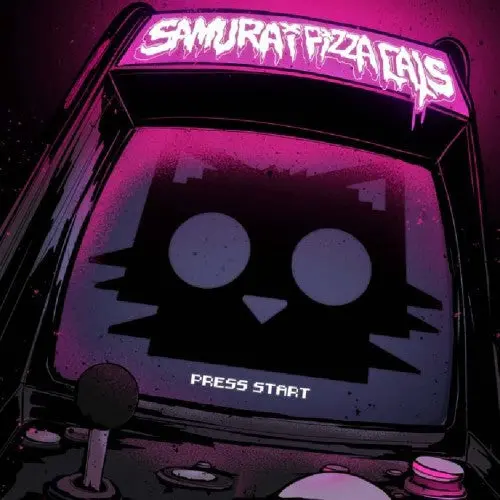 Samurai Pizza Cats/Press Start (Limited Pink-Lilac Splatter Vinyl) [Lp] 1