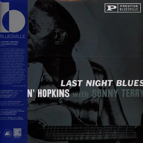 Hopkins, Lightnin' / Terry, Sonny/Last Night Blues (Bluesville Acoustic Sounds Series) [Lp] 1