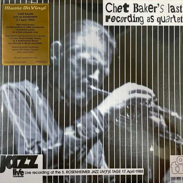 Baker, Chet/Live In Rosenheim (White Vinyl) [Lp] 1