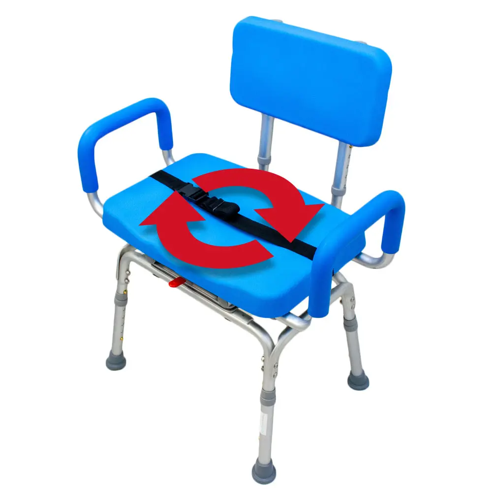 Bariatric Revolution Pivoting Swivel Shower Chair - 600Lb Capacity For Physically Handicapped Or Disabled 1
