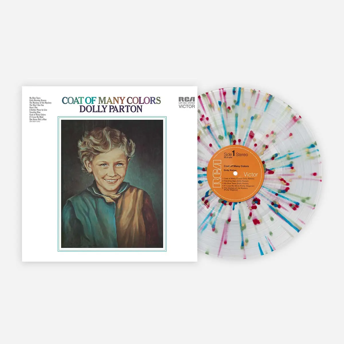 Parton, Dolly/Coat Of Many Colors (Vmp Rainbow Splatter Vinyl) [Lp] 1