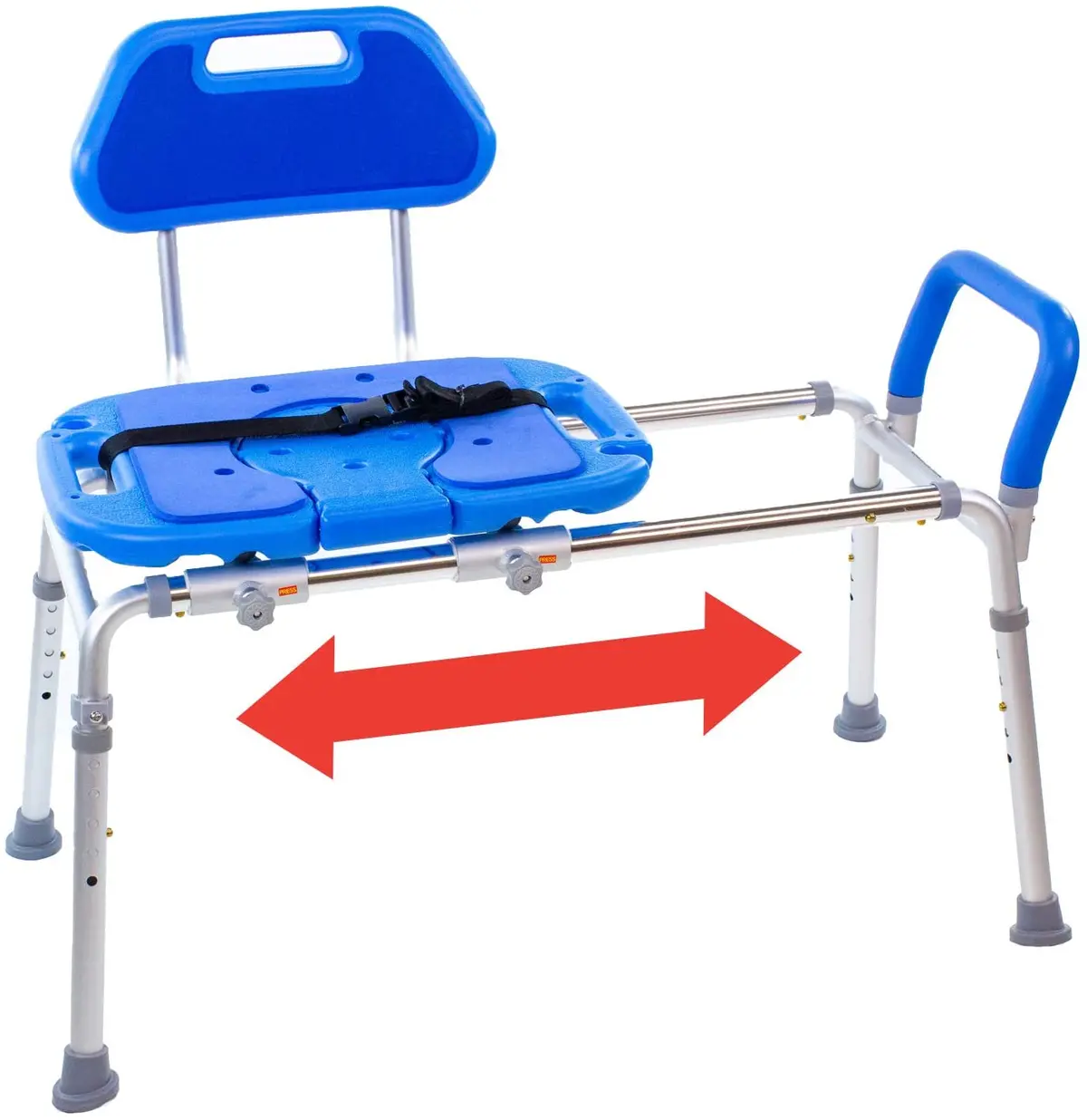 Hydroglyde Premium Sliding Bath Transfer Bench With Cutout For The Physically Handicapped Or Disabled 1