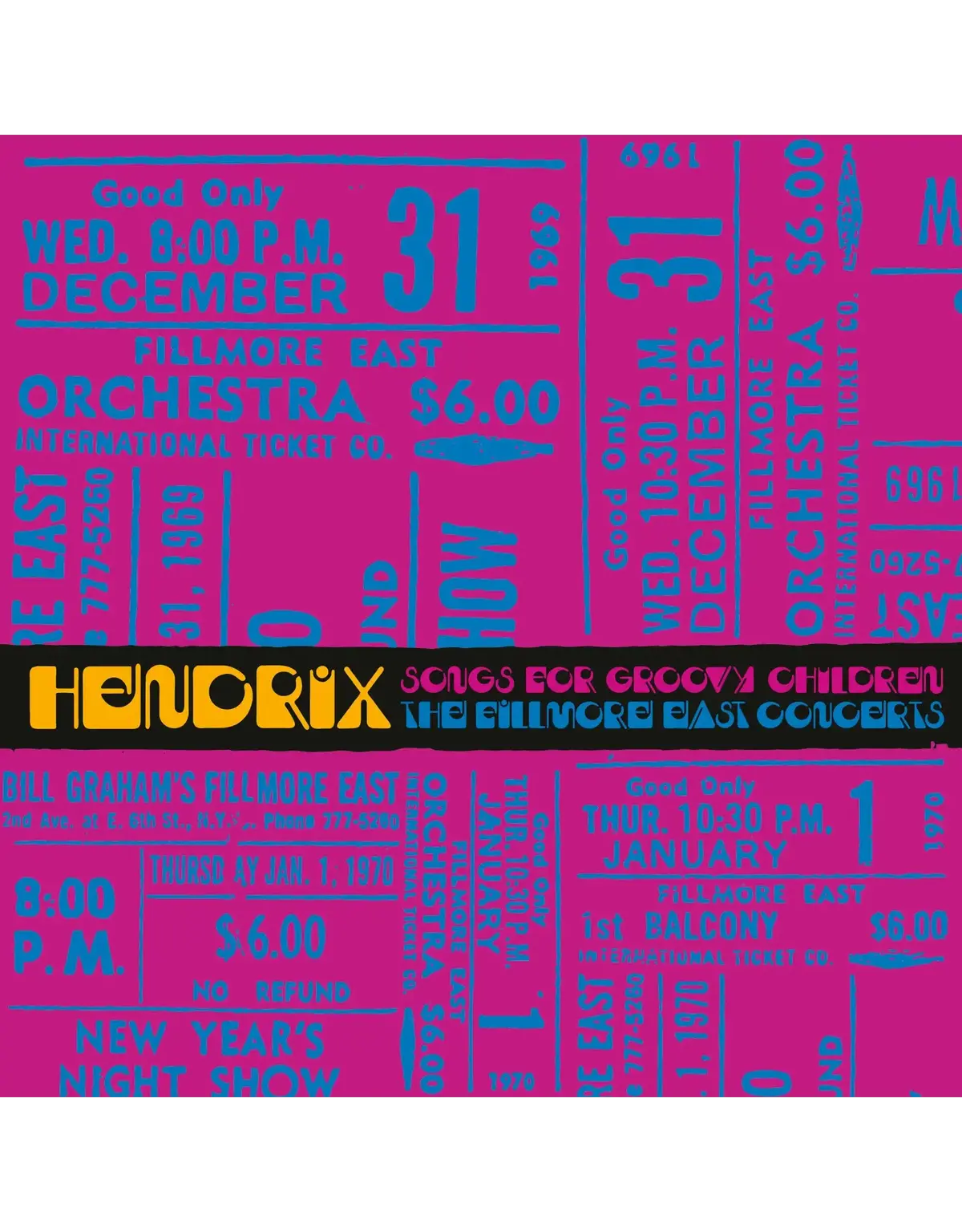 Hendrix, Jimi/Songs For Groovy Children: The Fillmore East Concerts (Swirl Vinyl) [Lp] 1